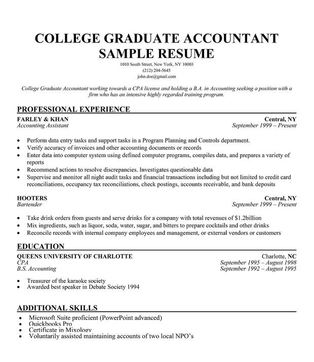 Resume for recent phd graduate
